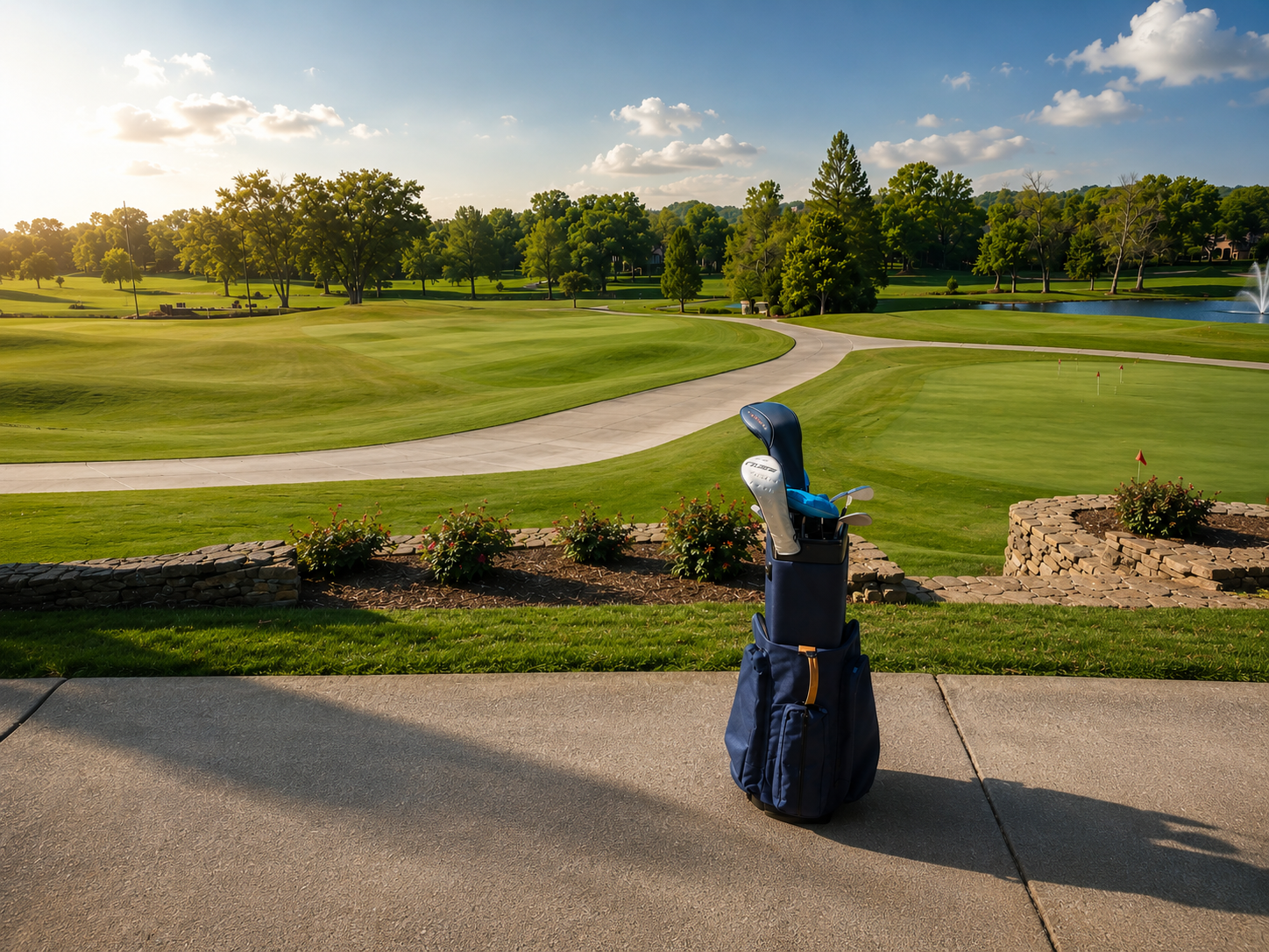 Globetrotter bag on golf course